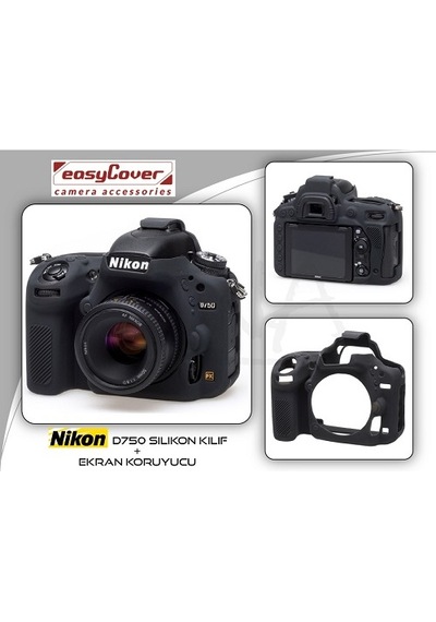Easycover Nikon D750 Silikon Kılıf Ecnd750B (Siyah)