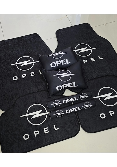 Opel Kaymaz Taban Dekoratif Oto Paspas Ve 2 Yastik 2 Kemer Araç Uygun
