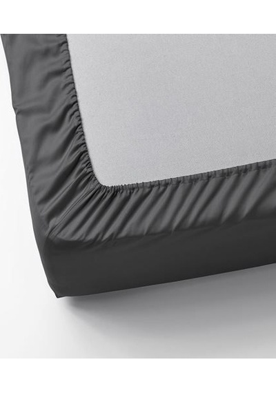Ikea Nattjasmın 1 Tek Kişilik Çarşaf 90 X 200 Cm Koyu Gri