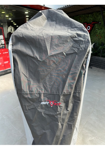 Motokit Universal Büyük Boy Motosiklet Brandası Gri