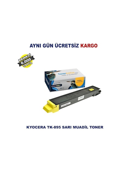Tk-895 / Kyocera Ecosys Fs-C8020 Sarı Uyumlu Toner 6.000 Sf