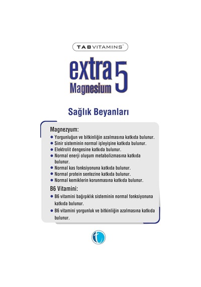 Extra5 Magnesium 60 Tablet