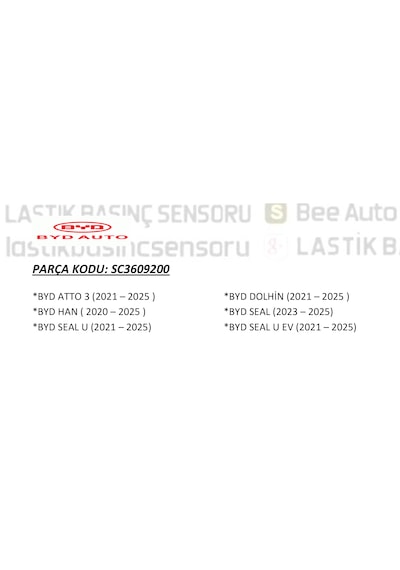 Byd Grubu Araçlarla Uyumlu Lastik Basınç Sensörü Oem: Sc3609200 1 ADET