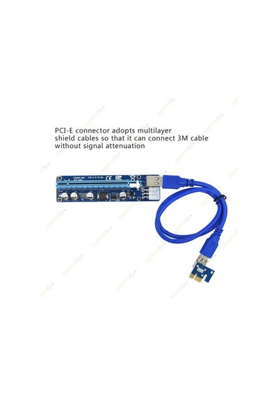 Pcı-E 1X To 16X Usb 3.0 Riser Uzatıcı Yükseltici Kart 2021 Model