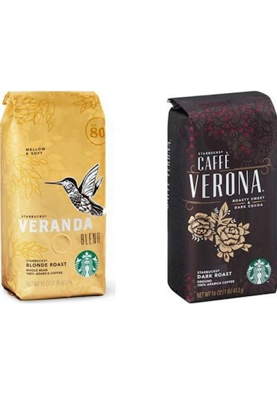 Starbucks Veranda + Coffe Verona Çekirdek Kahve Seti 2 x 250 G