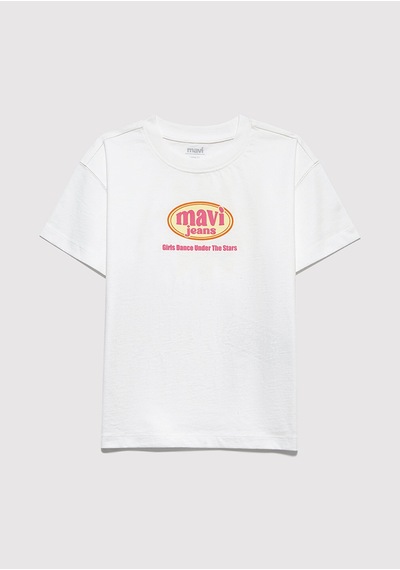 Mavi - Baskılı Ekru Tişört 7610391-70057 Ekru