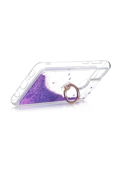 Teknomoda Samsung Uyumlu Galaxy A21S Kilif Sulu Simli Yüzüklü Standli Silikon 487364471