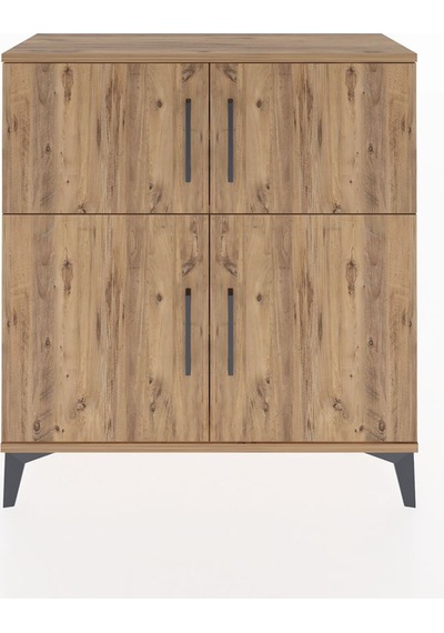 Arges Şifonyer 3 Raflı 4 Kapaklı 88x30x96 Çam-çam Atlas Çam