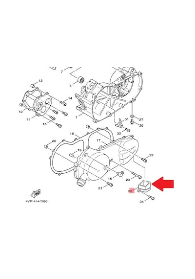 Yamaha Bws100 Varyatör Havalandırma Kapağı 4vp-e5477-00