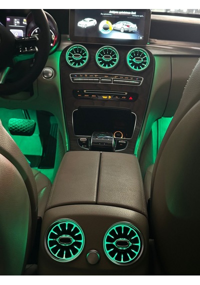 Mercedes W205 Burmester Ambiyans Seti Çok Renkli