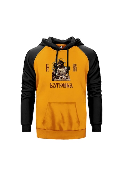 Batushka Hospodi Sarı Renk Reglan Kol Sweatshirt Sarı