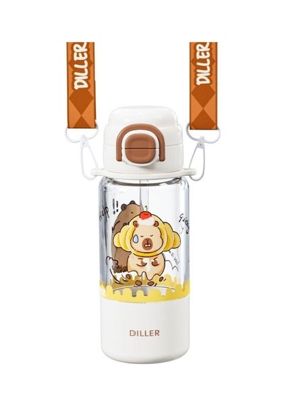 D2560 Dıller 700 Ml Boyun Askılı Trıtan Su Matarası Şeffaf