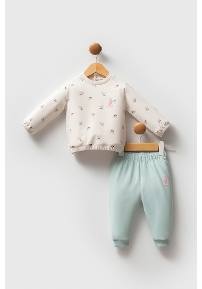 U.S. Polo Assn. U.s. Polo Assn Kız Bebek Krem Takım Krem