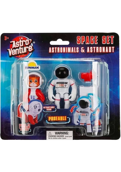 Mey İthalat Astro Venture Astronimals & Astronaut Uzay Seti