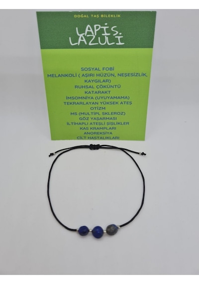 Gümüştel El Sanatları Sertifikalı Lapis Lazuli Doğal Taş Bileklik Asansörlü Ayarlanabilir Kilit Sistemi Çok Renkli Gümüştel El Sanatları Sertifikalı Lapis Lazuli Doğal Taş Bileklik Asansörlü Ayarlanabilir Kilit Sistemi Çok Renkli