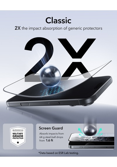 Apple Apple iPhone Uyumlu  17 Pro Ultrafit Classic 2 Adet Cam Ekran Koruyucu