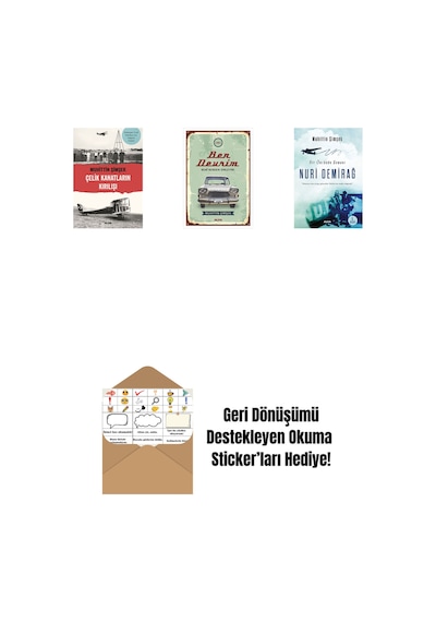 Çelik Kanatların Kırılışı + Ben Devrim + Nuri Demirağ + Okuma Sticker'ları