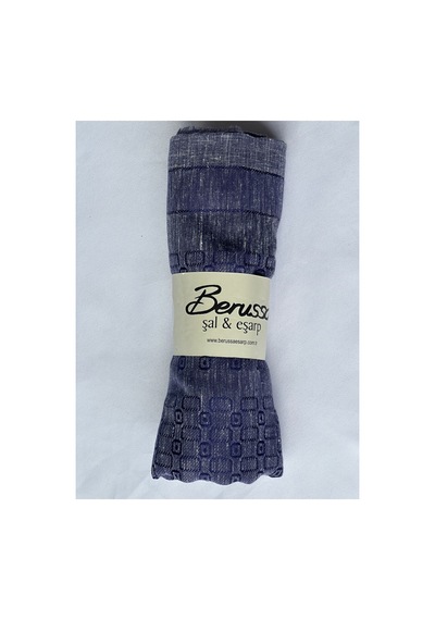 Berussa Desenli Aqua Şal - Desen-05 - Renk-05 Mor