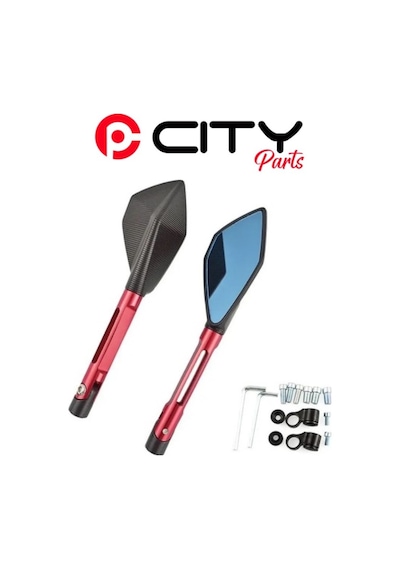 Universal Modifiye Ayna Kırmızı Ct1359