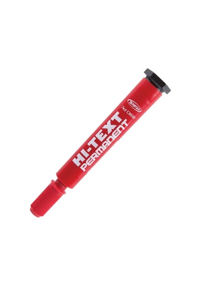 Hi-text Markör Permanent Kesik Uçlu Kırmızı 830pc Çok Renkli