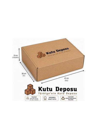 35x41x13 Cm E-ticaret Ve Kargo Kutusu Elbise Kutusu 20 Adet