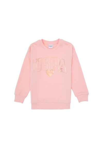 U.S. Polo Assn. Kız Çocuk Açık Pembe Parlak Baskılı Eşofman Takımı 50318935-VR078