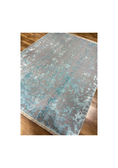 Bamboo 10531a 226x160 Turkuaz Halı Mavi