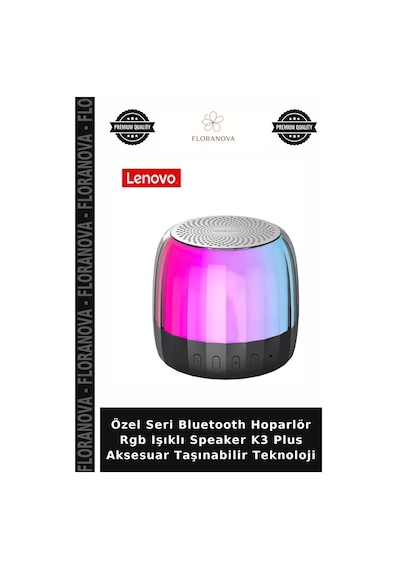 Özel Seri Bluetooth Hoparlör Rgb Işıklı Speaker K3 Plus Aksesuar Taşınabilir Teknoloji
