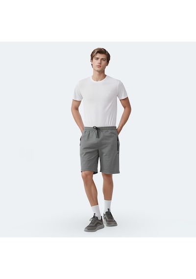 Slazenger KANANI I Erkek Cepli Koyu Gri Şort