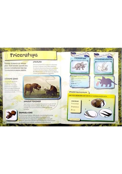 Dinozorlar - Dövme Kitabı - Caroline Rowlands - Bahçeşehir Yayınları