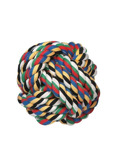 Karlieİpli Köpek Top Oyuncağı 8.5 CM Siyah - Yeşil