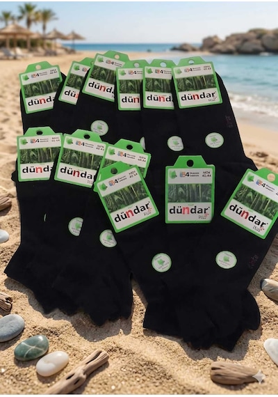 Erkek Bambu Patik Mevsimlik Dikişsiz/soft Yıkama/kokulu 40-44 Siyah