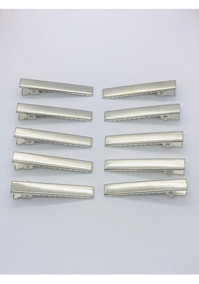 Xmlbayiciniz Metal Pens Toka 10 Adet-timsah Toka 4,5 Cm Hand Made Toka Yapımı Metalik Tek Ebat Çok Renkli