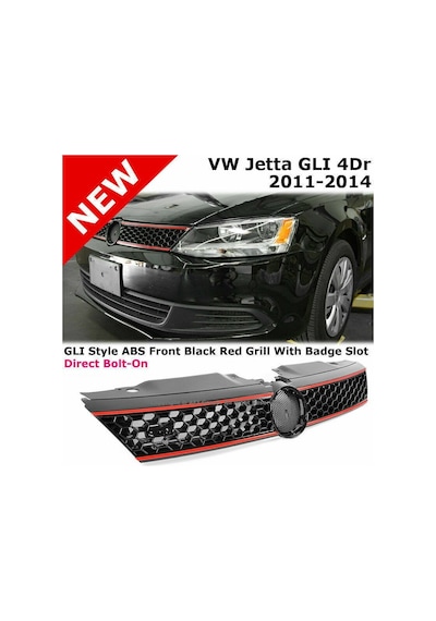Autogp Vw Jetta Gli Ön Panjur Izgara Kırmızı Şeritli 2011 / 2015