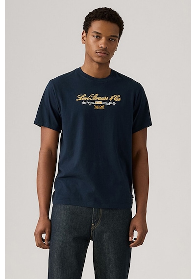 Levi's Relaxed Erkek Mavi Bisiklet Yaka Tişört - A2082-0296 Lacivert