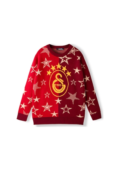 Gsstore Galatasaray Çocuk Yeni Yıl Kazak C252302 Bordo - Kırmızı