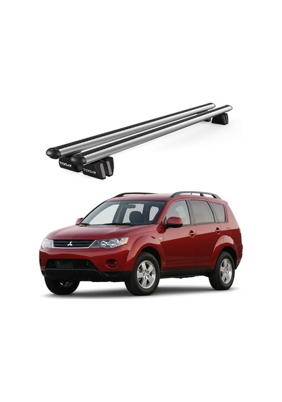 Pençe Mitsubishi Outlander Ara Atkı 2006-2012 Uyumlu Gri Ara Atkı Port Bagaj Tavan Barı