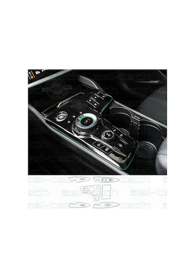 Kia Sportage Prestige Uyumlu Vites Etrafı Kapı Kolu Şarj Ünitesi Piano Black Tpu Koruyucu 6 Lı Set