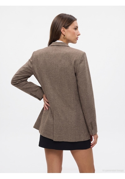 Dilvin 60834 Oversize Blazer Ceket S.kahve