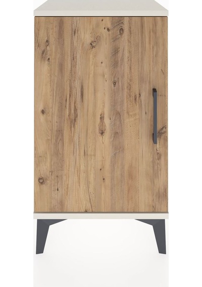 Arges Komodin 2 Raflı Tek Kapaklı 44x30x80 Aytaşı-çam Aytaşı