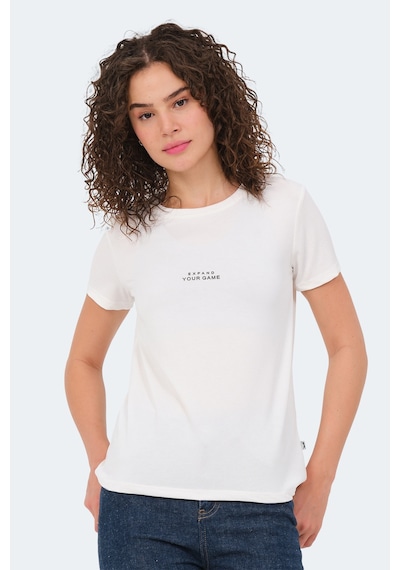 Slazenger Paytons Kadın Ekru Tişört Ekru
