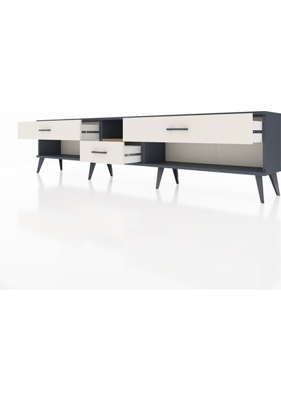 Arges Tv Ünitesi Tek Raflı 3 Çekmeceli 220x30x51 Antrasit-çam/aytaşı Atlas Çam/aytası - Antrasıt Arges Tv Ünitesi Tek Raflı 3 Çekmeceli 220x30x51 Antrasit-çam/aytaşı Atlas Çam/aytası - Antrasıt