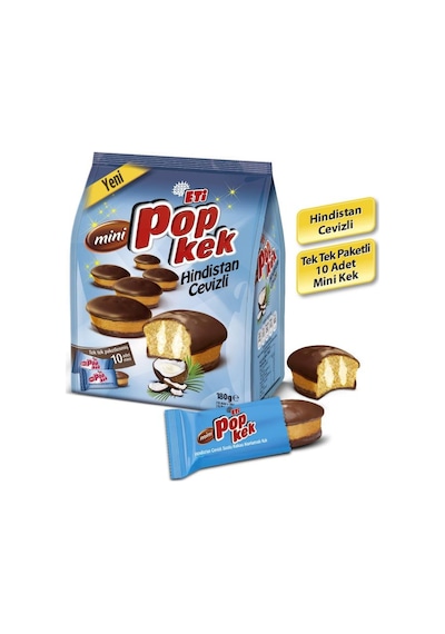 Eti Popkek Mini Hindistan Cevizli 10 x 180 G