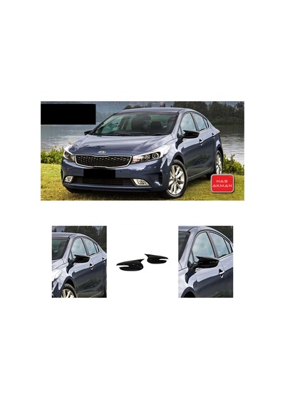 Kia Cerato Batman Yarasa Ayna Kapağı Sinyalli PianoBlack2016-2019