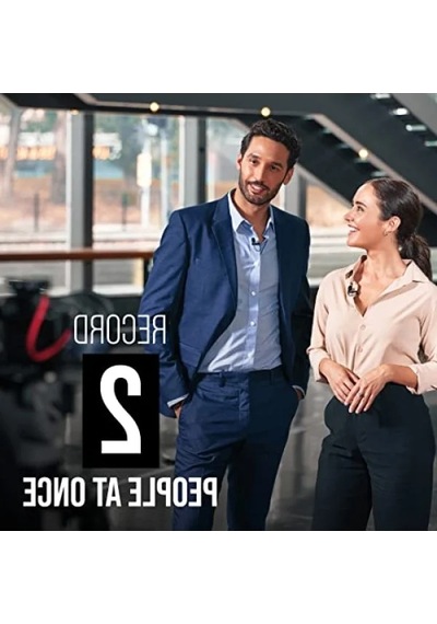 Çift Kanallı Telsiz Mikrofon Sistemi - Kayıt Edici Açık Bej