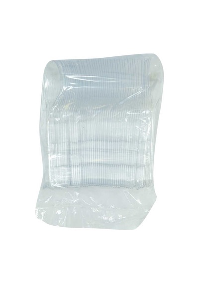 Lüks Kaşık Sert Plastik Çorba Kaşığı 1654 Mm Şeffaf 100 Adet 1 Paket Çok Renkli