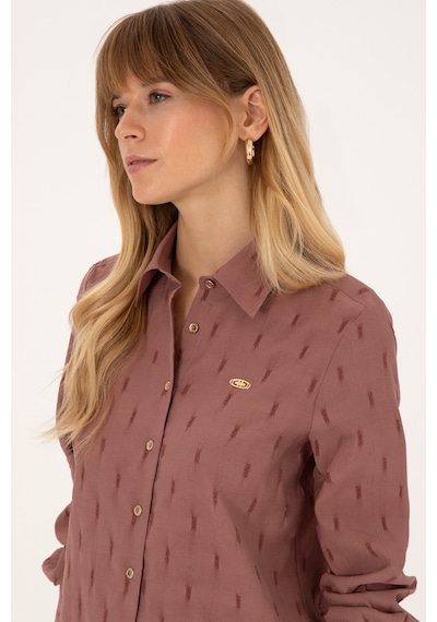 U.s. Polo Assn. Kadın Orkide Gömlek Desenli 50308707-vr221 Orkide