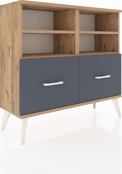 Arges Şifonyer 4 Raflı 2 Çekmeceli 88x30x80 Çam-çam/antrasit Çam/antrasit Arges Şifonyer 4 Raflı 2 Çekmeceli 88x30x80 Çam-çam/antrasit Çam/antrasit