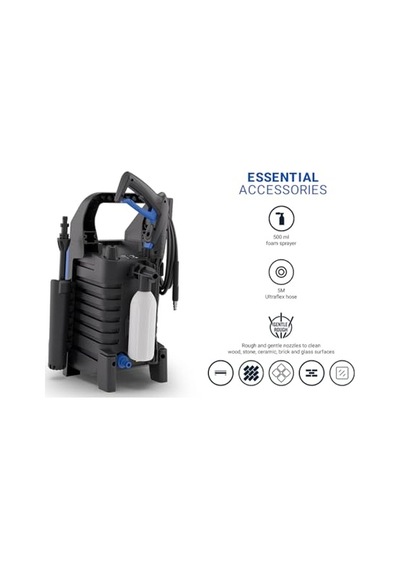 Classic Yüksek Basınçlı Yıkama Makinesi 110 Bar - Teraslar, Arabalar Ve Dış Mekan Temizliği İçin Kullanımı Kolay 1400 W