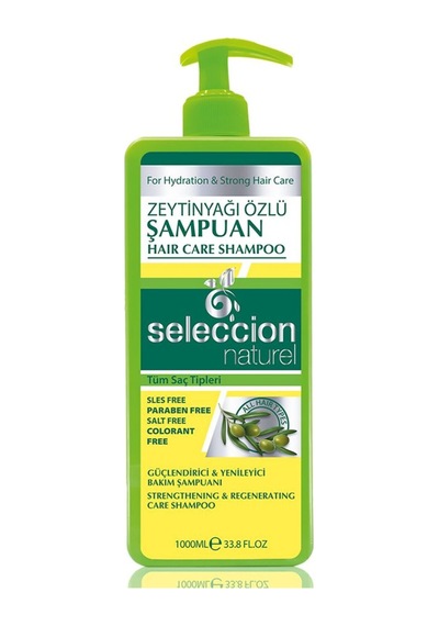 Naturel Zeytinyağlı Şampuan 1000 Ml Besleyici & Nemlendirici Saç Bakım Tüm Saç Tipleri